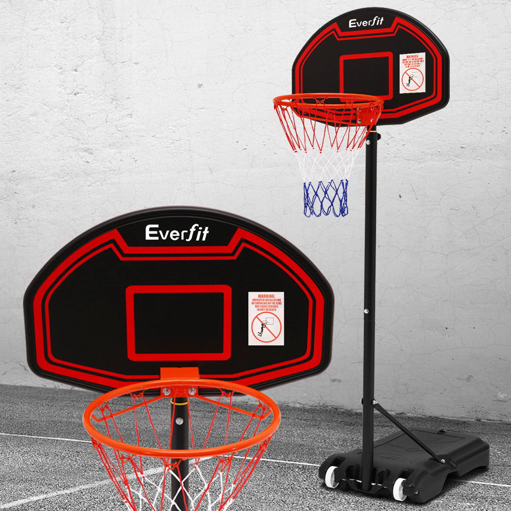 Everfit 2.1M Basketball Hoop Stand System Adjustable Portable Pro Kids Black - Image 7