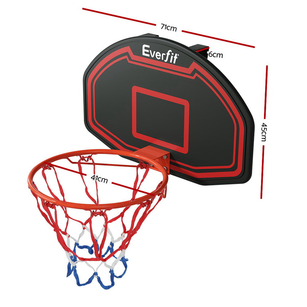 Everfit 38 Basketball Hoop Backboard Door Wall Mounted Ring Net Sports Kids - Image 2