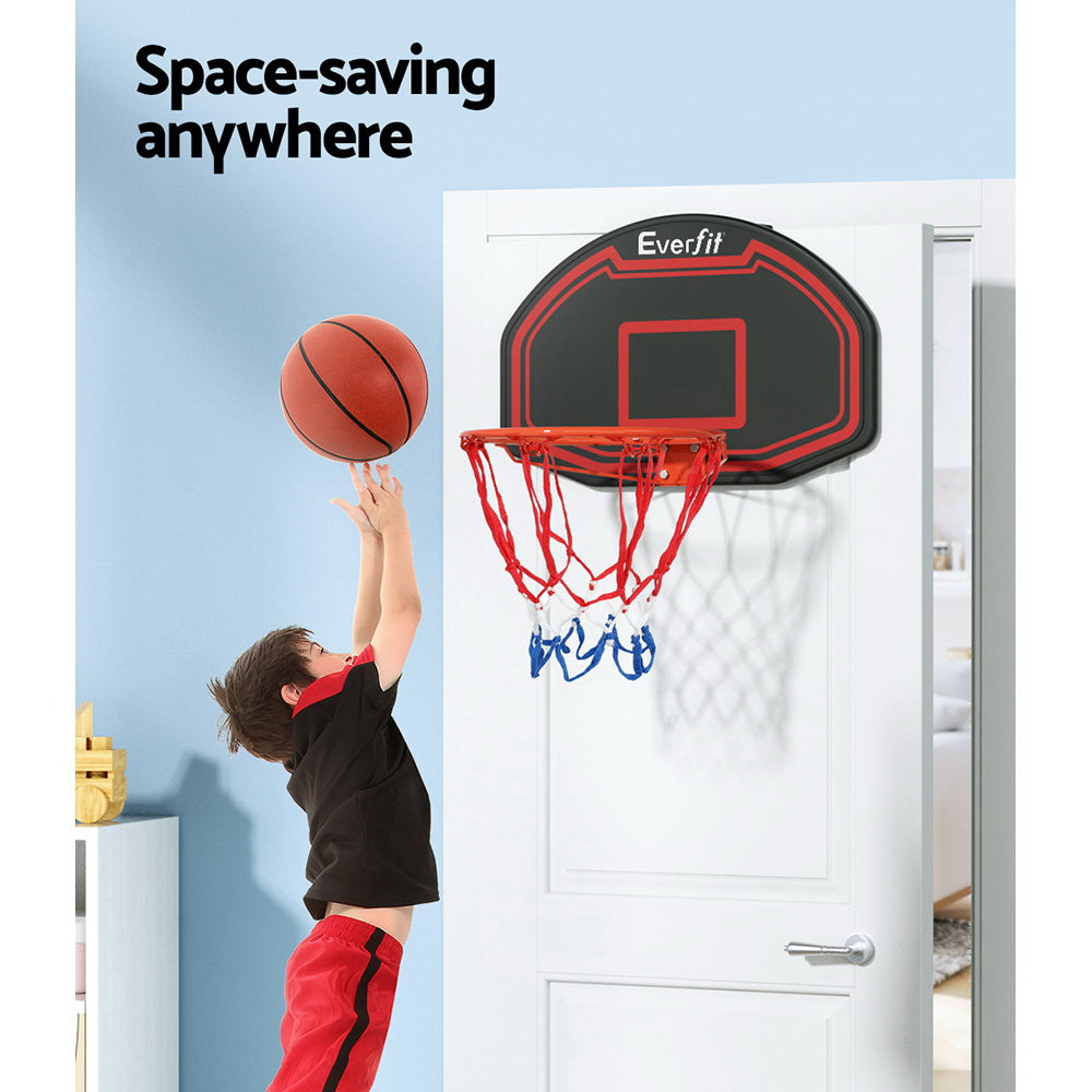 Everfit 38 Basketball Hoop Backboard Door Wall Mounted Ring Net Sports Kids - Image 5