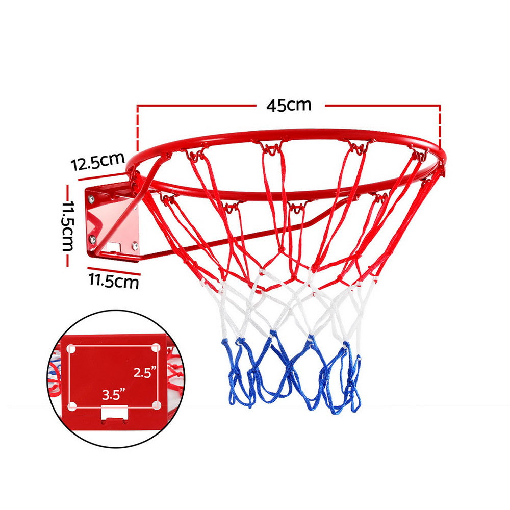 Everfit Basketball Ring Hoop Rim Goal Net 45CM - Image 3