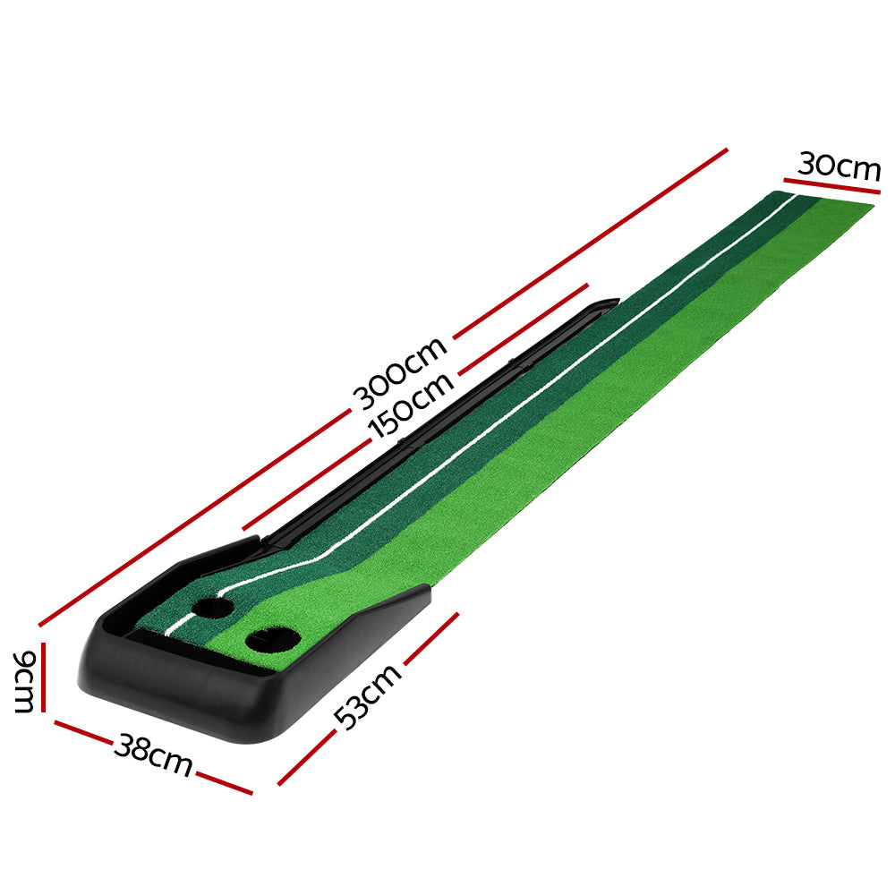 Everfit 3M Golf Putting Practice Mat Auto Return Putter Indoor Outdoor Training - Image 2