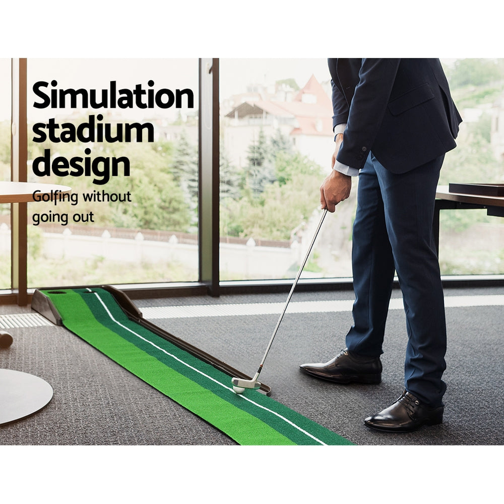 Everfit 3M Golf Putting Practice Mat Auto Return Putter Indoor Outdoor Training - Image 5