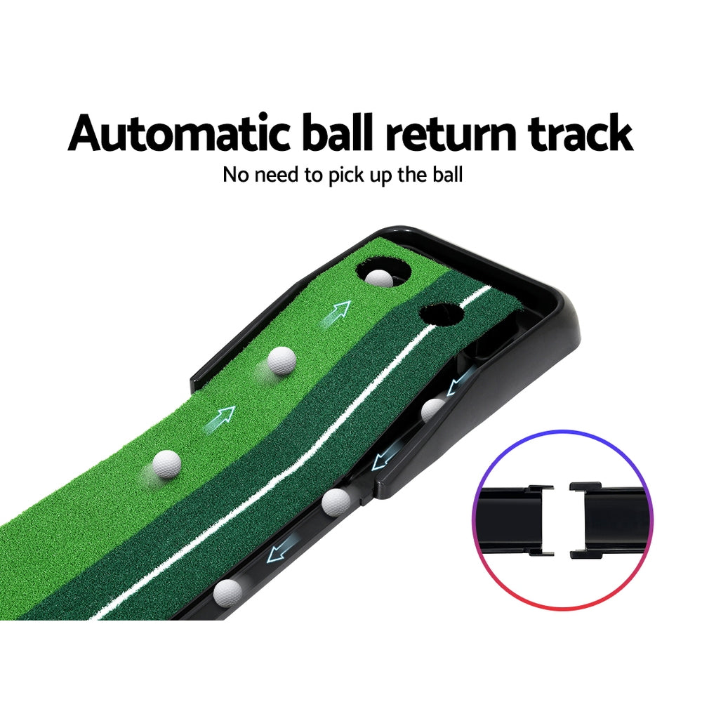 Everfit 3M Golf Putting Practice Mat Auto Return Putter Indoor Outdoor Training - Image 6