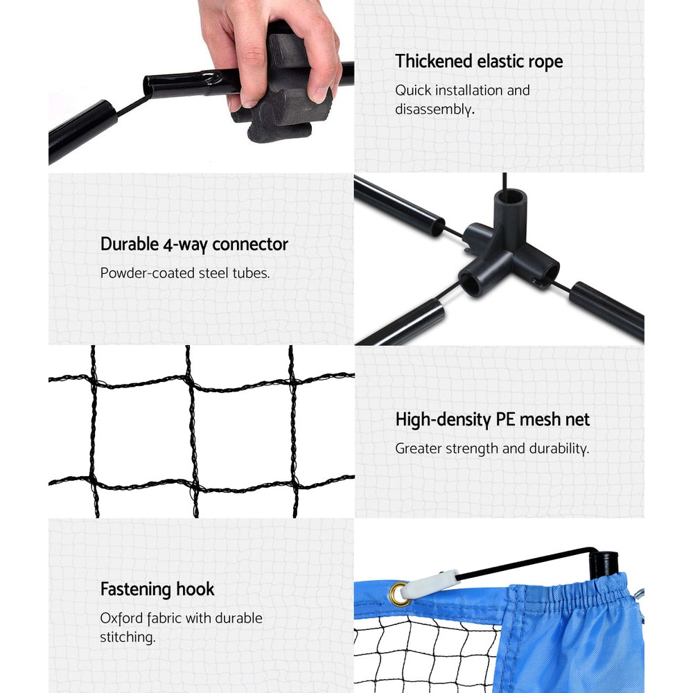 Everfit 3m Badminton Tennis Net Portable Volleyball Kit Adjustable Height - Image 6