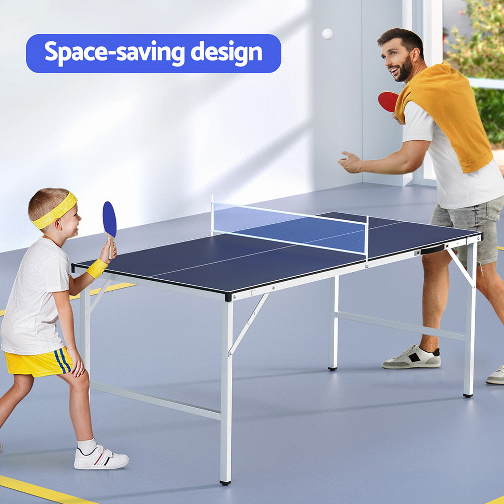 Everfit Table Tennis Ping Pong Table Portable Foldable Family Game Home Indoor - Image 5
