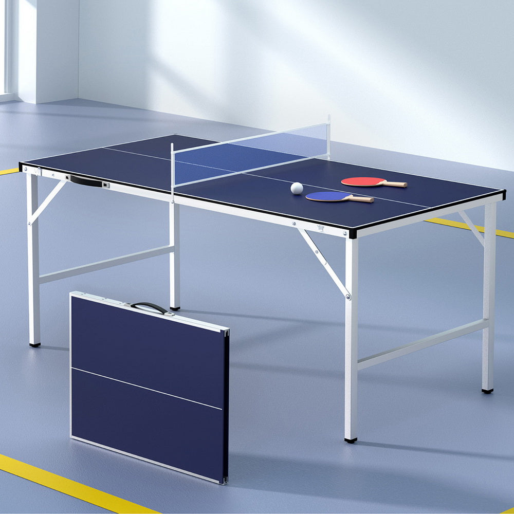Everfit Table Tennis Ping Pong Table Portable Foldable Family Game Home Indoor - Image 2
